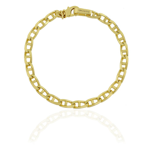 BRACCIALE CATENA TRAVERSINO DORATA 2494